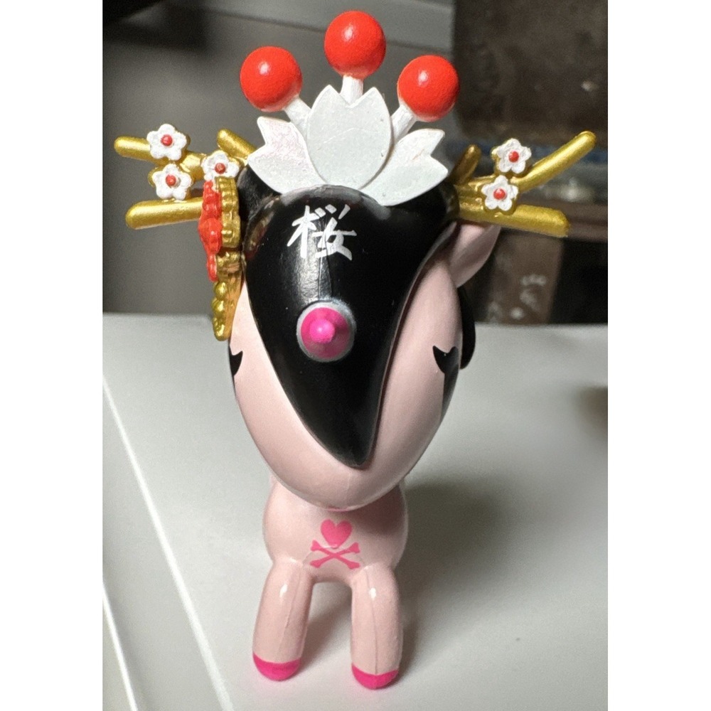 Tokidoki Unicorno Cherry Blossom Series SAKURAKO Pink Vinyl Collectible Figure - Picture 3 of 14